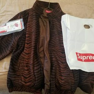 supreme tiger stripe track jacket